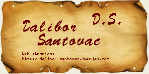 Dalibor Santovac vizit kartica